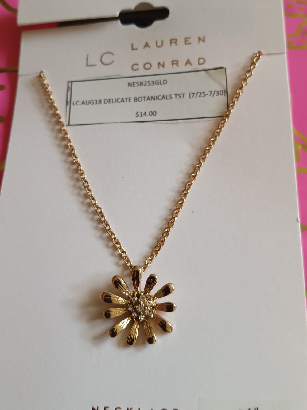 LC LAUREN CONRAD DELICATE BOTANICALS NECKLACE